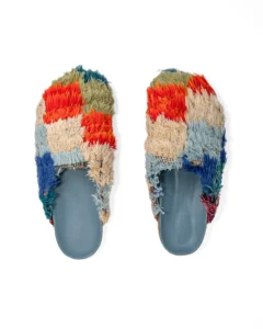 Boucherouite Carpet Clogs for Men Handmade in Morocco – size 44