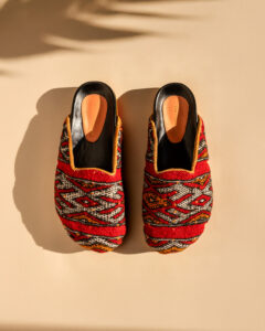 kilim_clog_red
